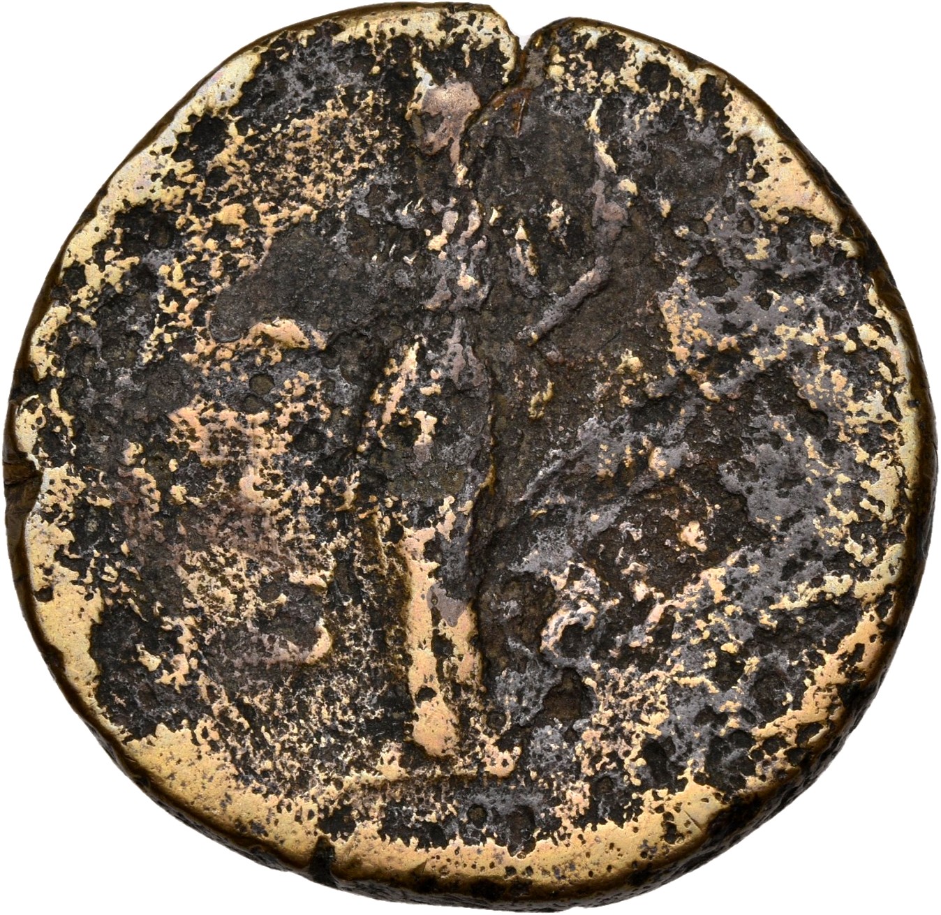 RIC III Antoninus Pius 865 Antoninus Pius reverse, Aequitas, draped, standing left, holding scales in extended right hand ...