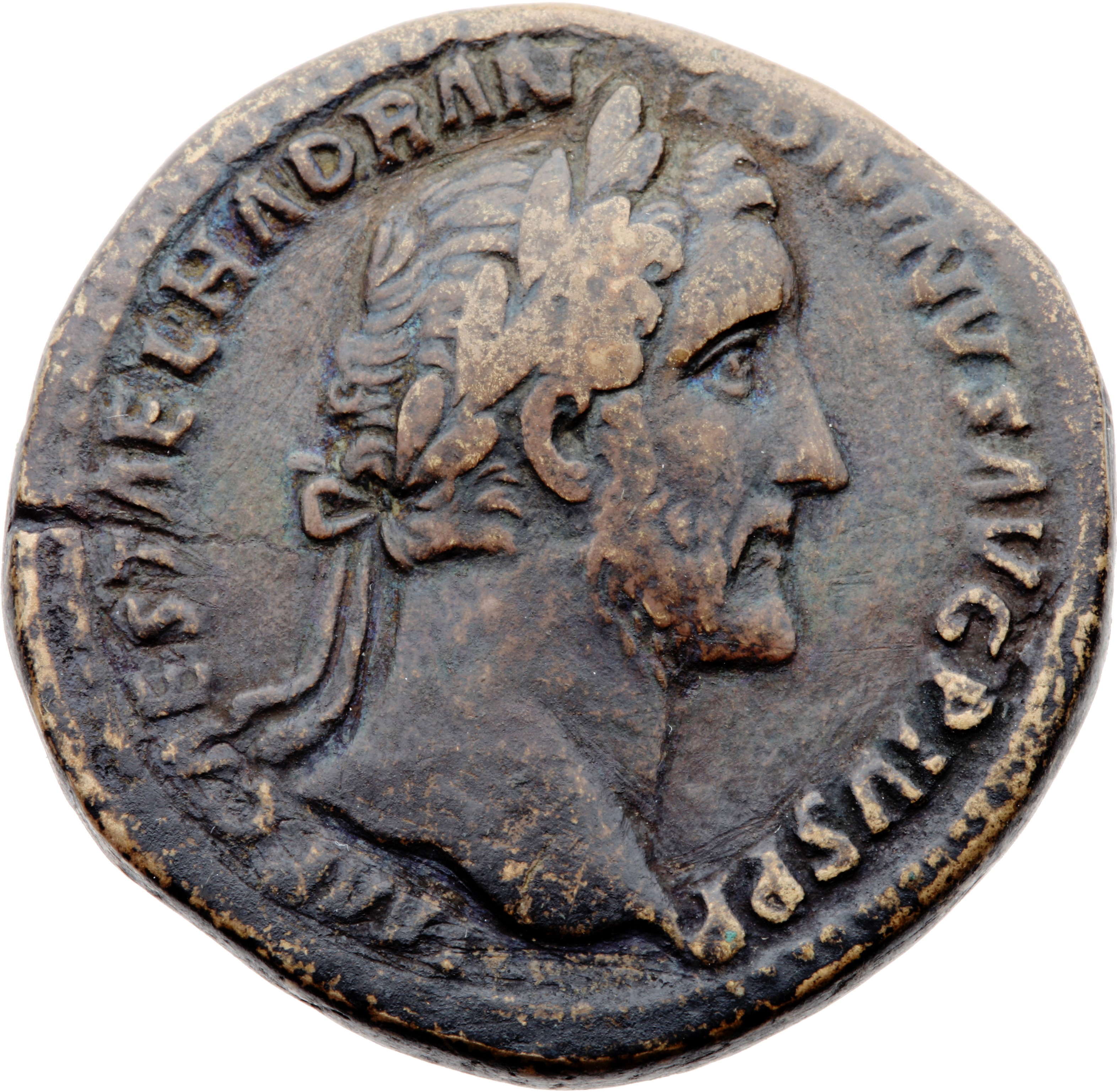 RIC III Antoninus Pius 871A Antoninus Pius obverse, Head of Antoninus Pius, laureate, right