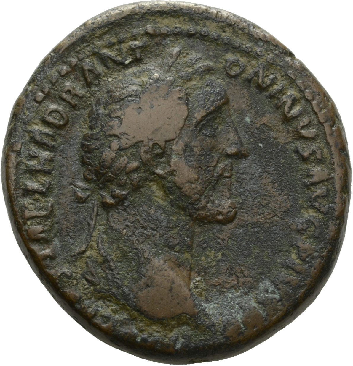 RIC III Antoninus Pius 880 Antoninus Pius obverse, Head of Antoninus Pius, laureate, right