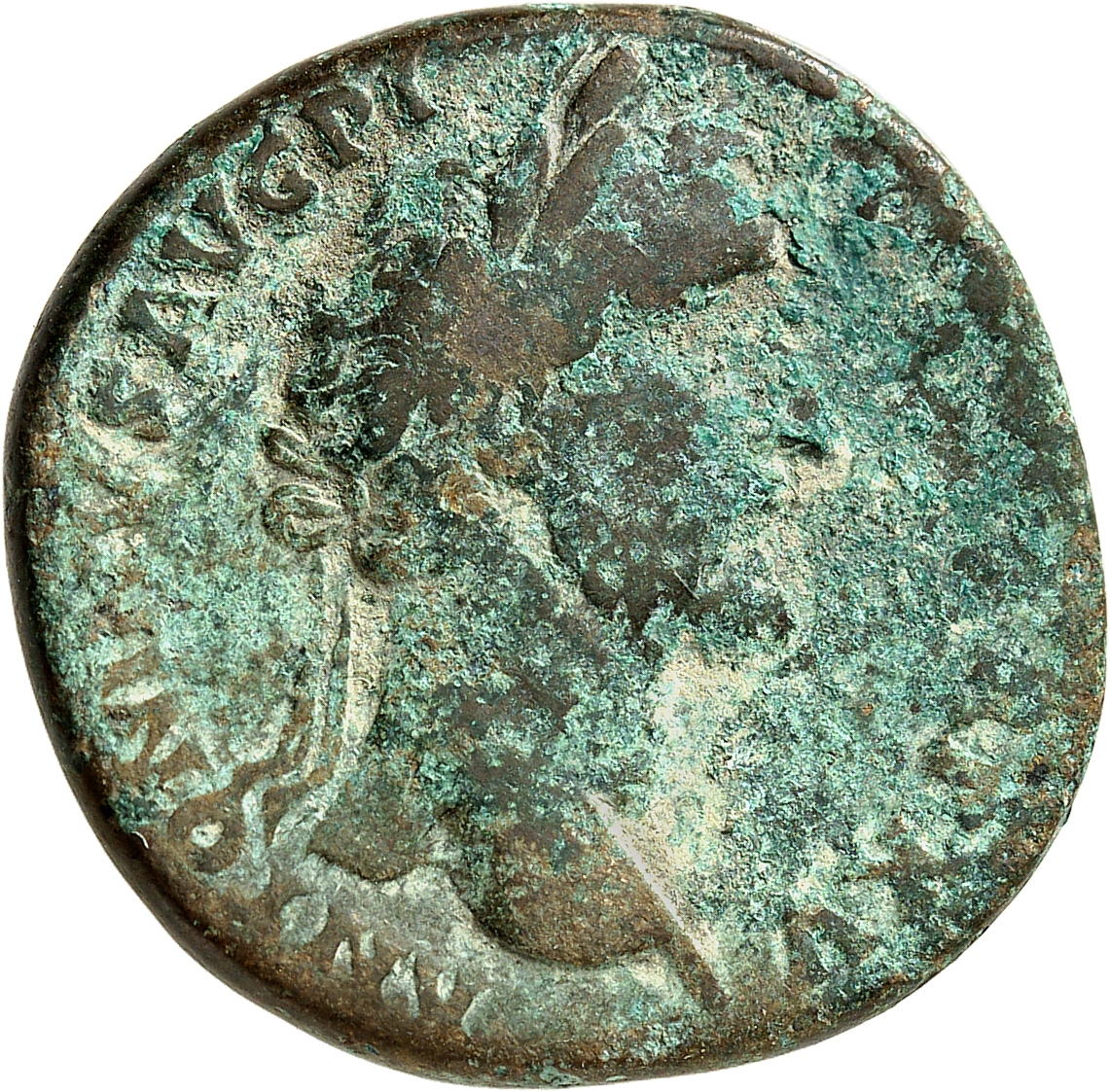 RIC III Antoninus Pius 884 Antoninus Pius obverse, Head of Antoninus Pius, laureate, right