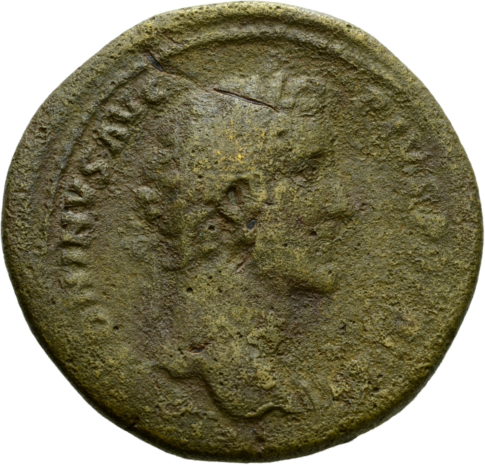RIC III Antoninus Pius 886 Antoninus Pius obverse, Head of Antoninus Pius, laureate, right