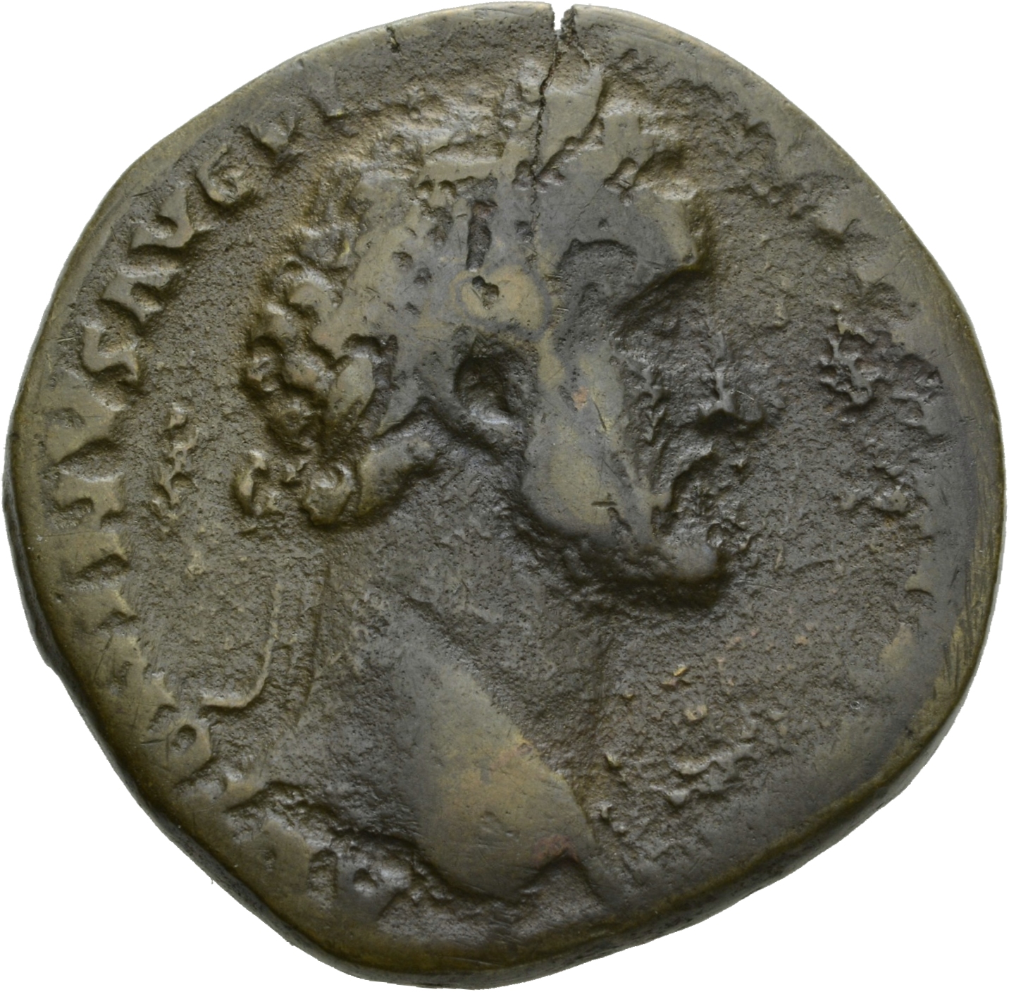 RIC III Antoninus Pius 916A Antoninus Pius obverse, Head of Antoninus Pius, laureate, right