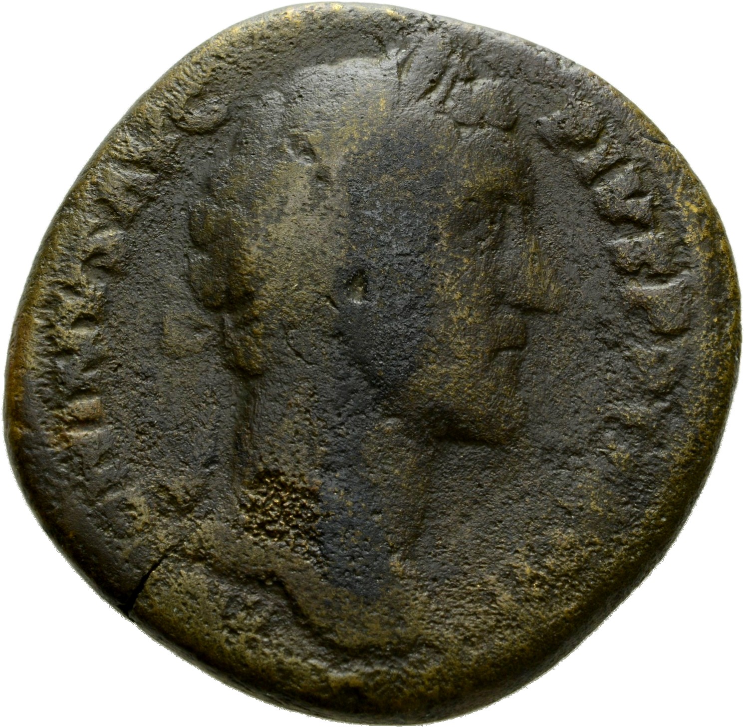 RIC III Antoninus Pius 943A Antoninus Pius obverse, Head of Antoninus Pius, laureate, right