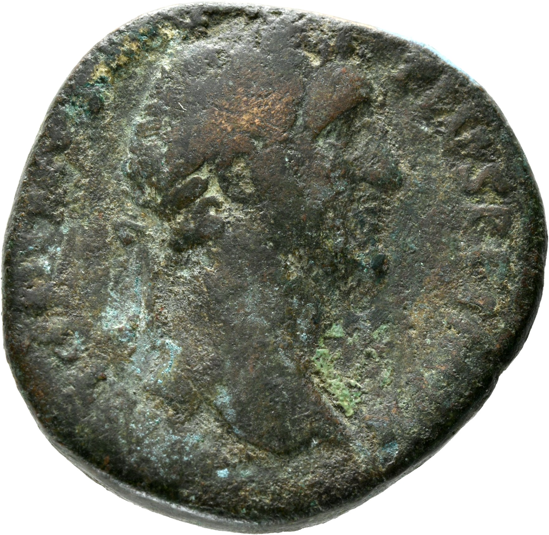 RIC III Antoninus Pius 945 Antoninus Pius obverse, Head of Antoninus Pius, laureate, sometimes draped on left shoulder, right