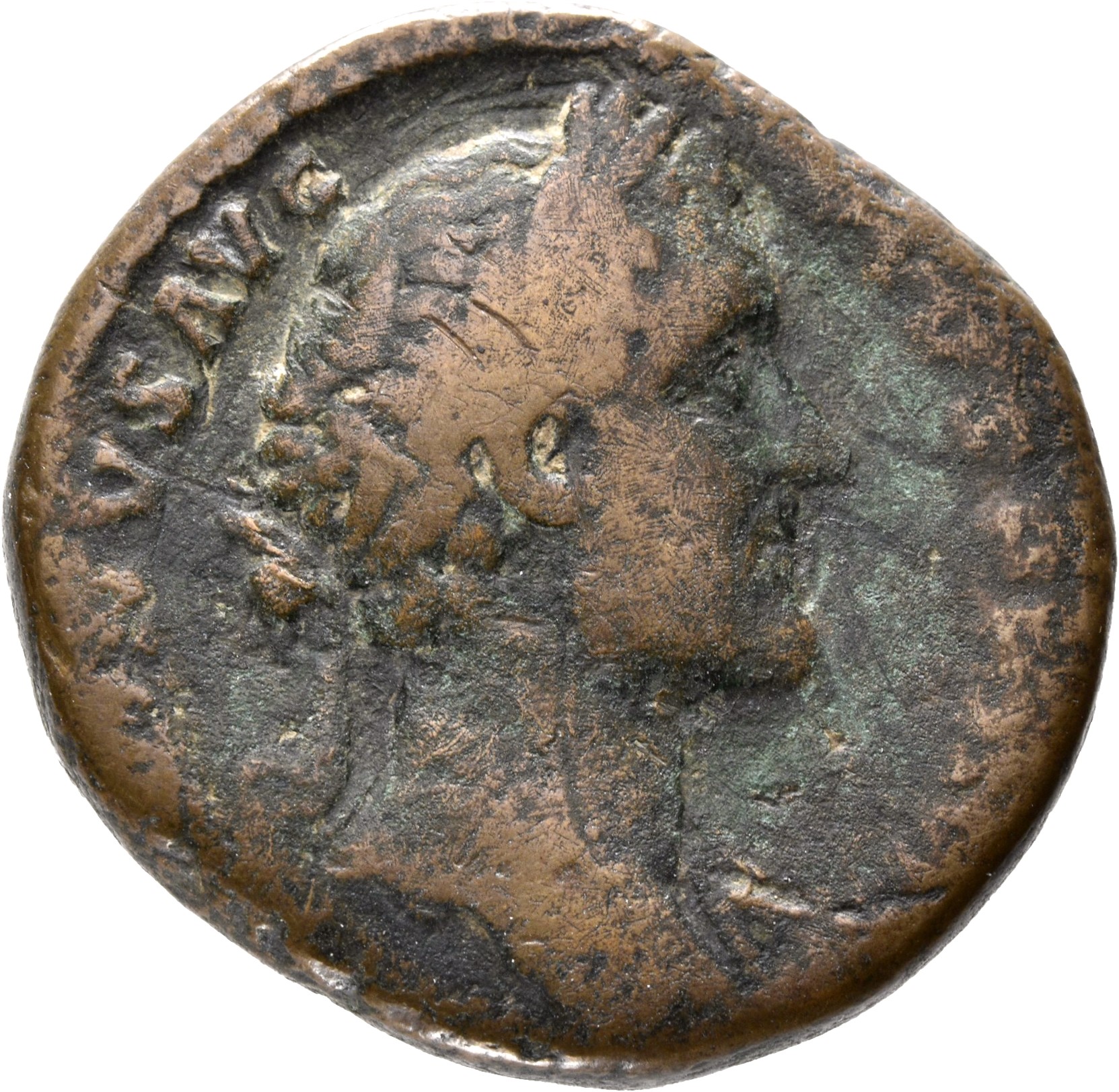 RIC III Antoninus Pius 964a Antoninus Pius obverse, Head of Antoninus Pius, laureate, sometimes draped on left shoulder, r...