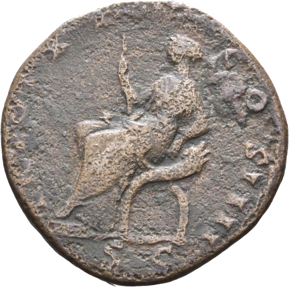 RIC III Antoninus Pius 967 Antoninus Pius reverse, Securitas, seated left, holding sceptre and resting left elbow on cornu...