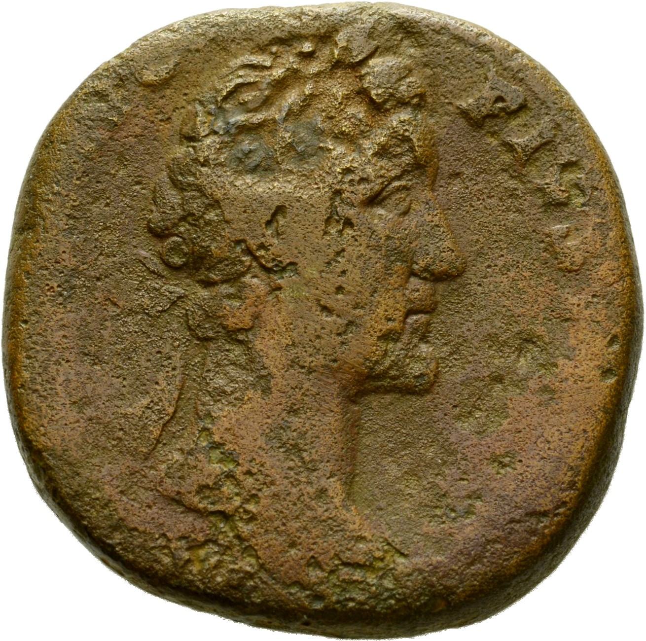 RIC III Antoninus Pius 980 Antoninus Pius obverse, Head of Antoninus Pius, laureate, right