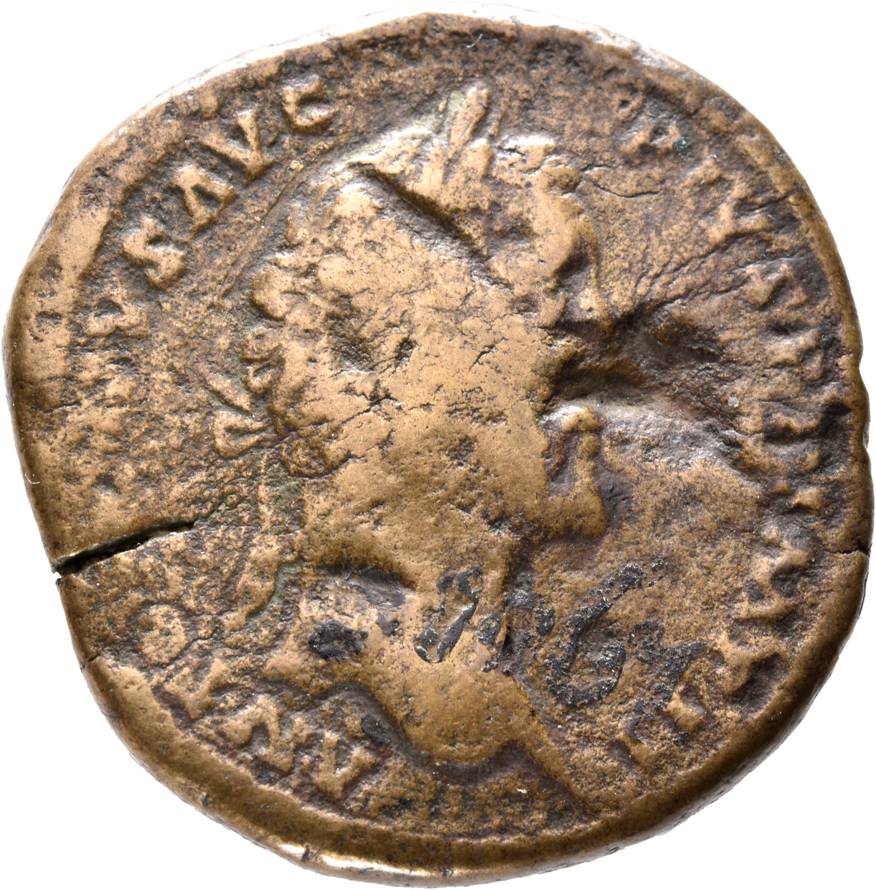 RIC III Antoninus Pius 981 Antoninus Pius obverse, Head of Antoninus Pius, laureate, sometimes draped on left shoulder, right