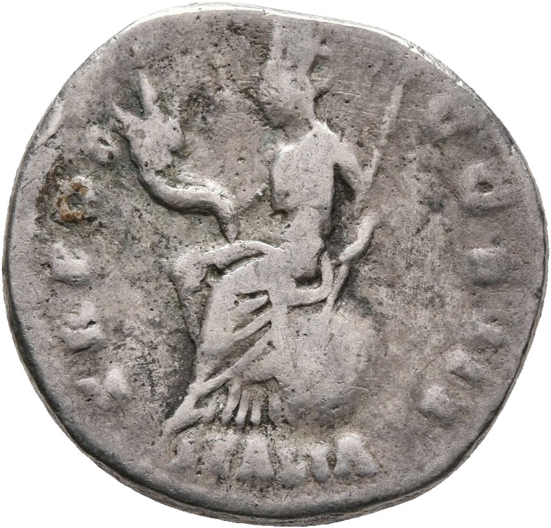 RIC III Antoninus Pius 98A Antoninus Pius reverse, Italia, towered, draped, seated left on globe, holding cornucopiae in r...