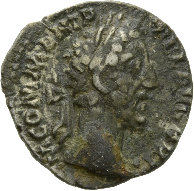 RIC III Commodus 117a Commodus obverse, Head of Commodus, laureate, right
