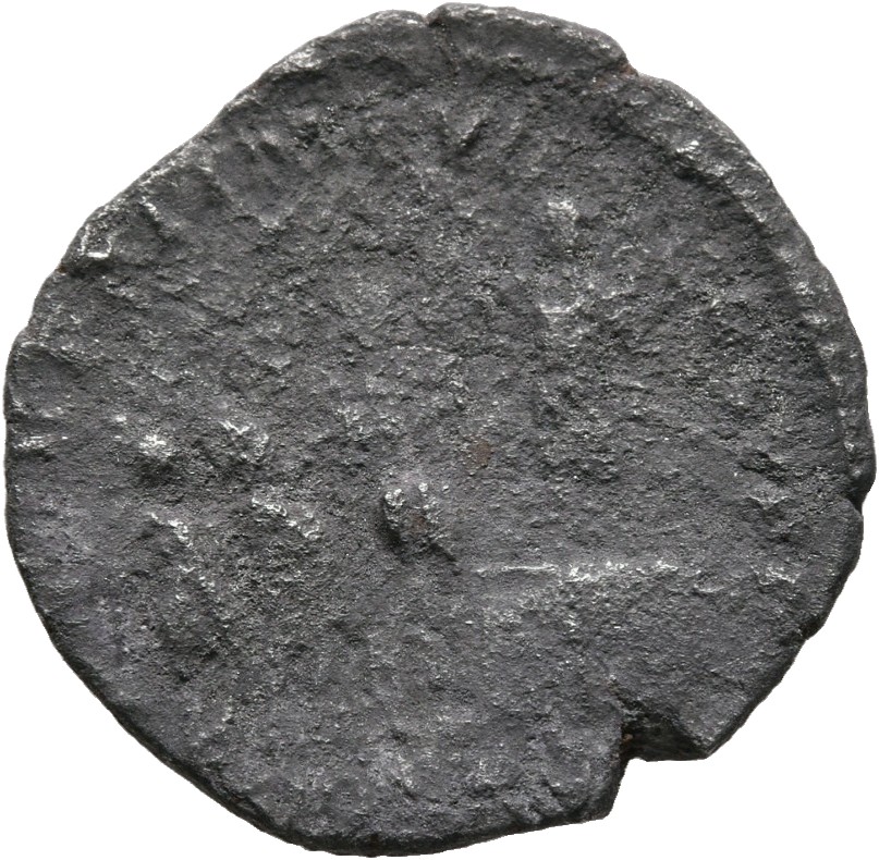 RIC III Commodus 130d Commodus reverse, Commodus standing, left on platform, three soldiers standing, right holding legion...