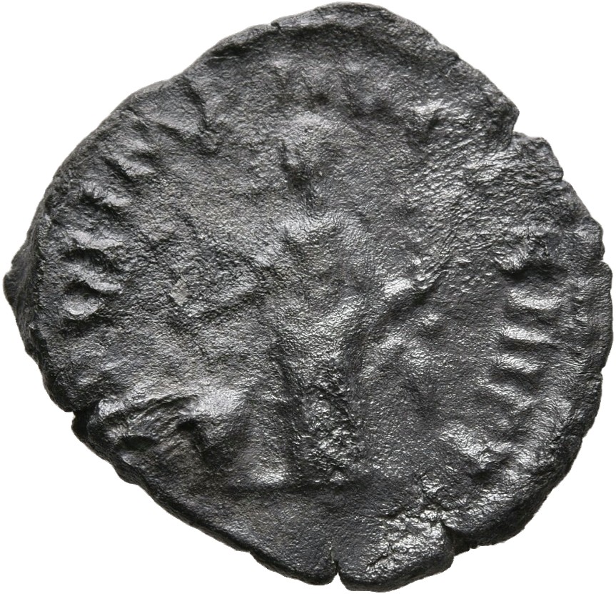 RIC III Commodus 14a Commodus reverse, Annona, draped, standing left, holding corn-ears in right hand and cornucopiae in l...