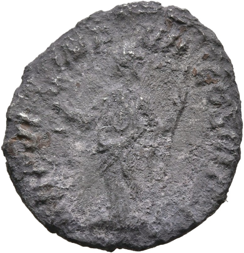 RIC III Commodus 15a Commodus reverse, Felicitas, draped, standing left, holding caduceus in right hand and sceptre in lef...