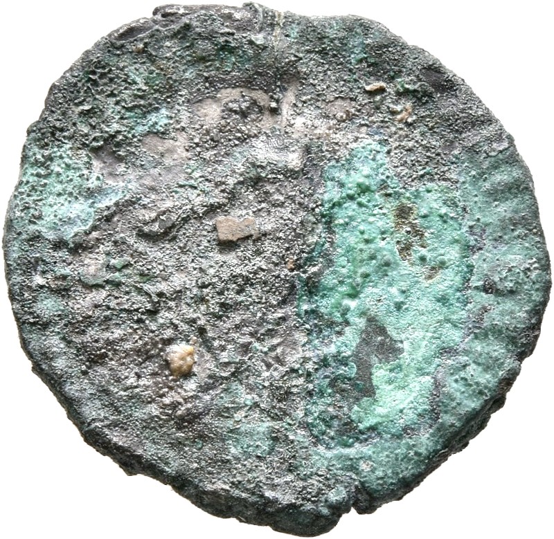 RIC III Commodus 166a Commodus reverse — Fortuna, draped, seated left on low seat, holding rudder set on globe in right ha...
