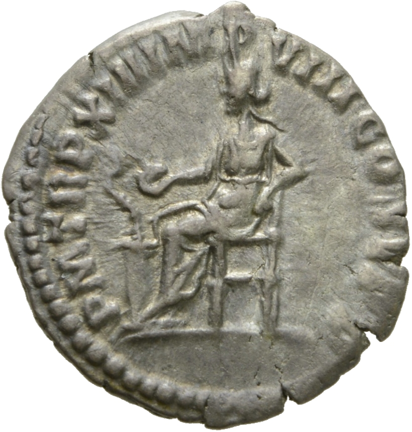 RIC III Commodus 169 Commodus reverse, Salus, draped, seated left on low seat, feeding from patera in right hand snake coi...