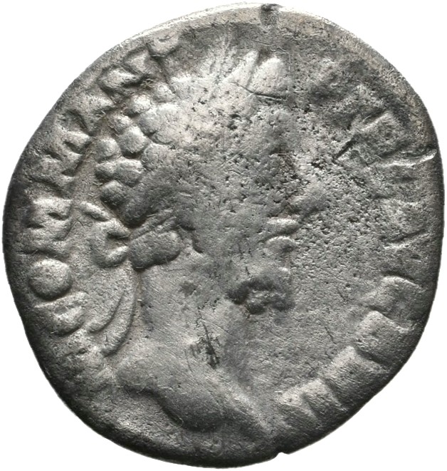 RIC III Commodus 169 Commodus obverse — Head of Commodus, laureate, right