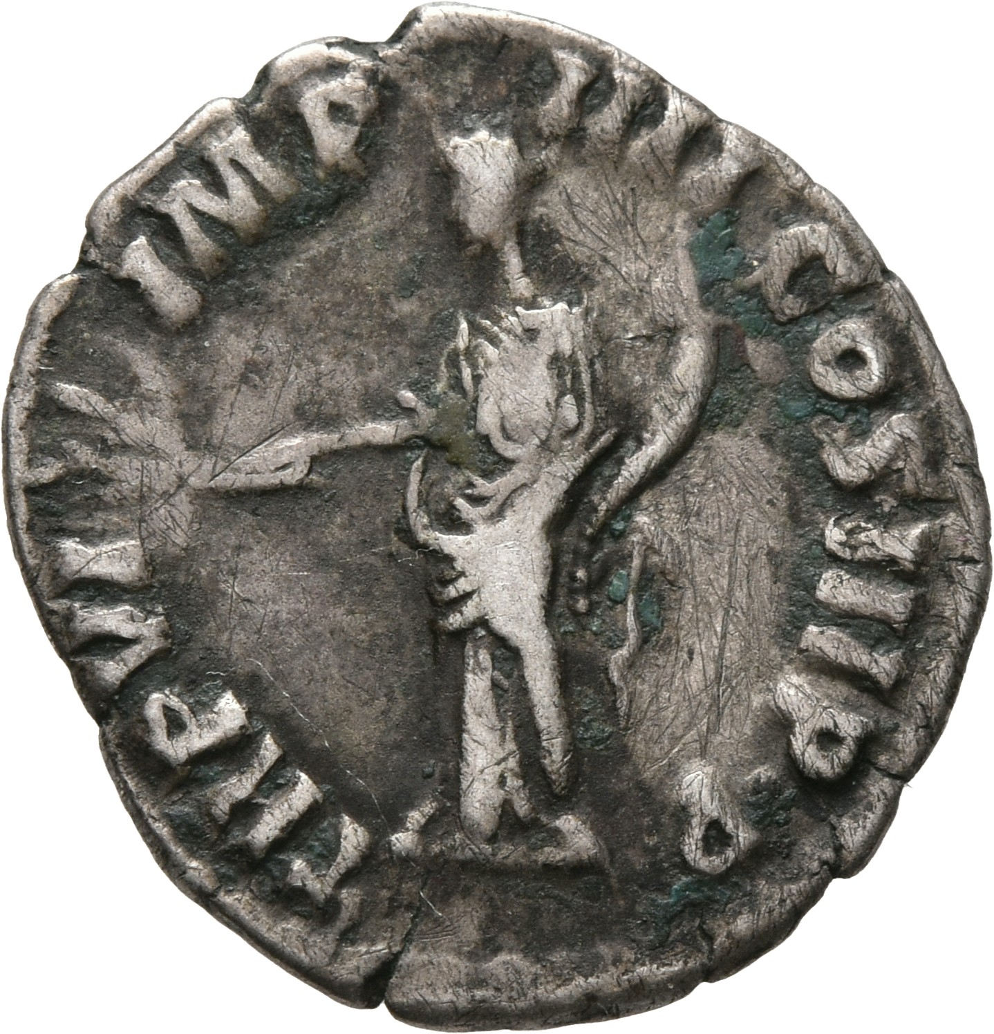 RIC III Commodus 17 Commodus reverse, Pax, draped, standing left, holding branch in extended right hand and cornucopia in ...