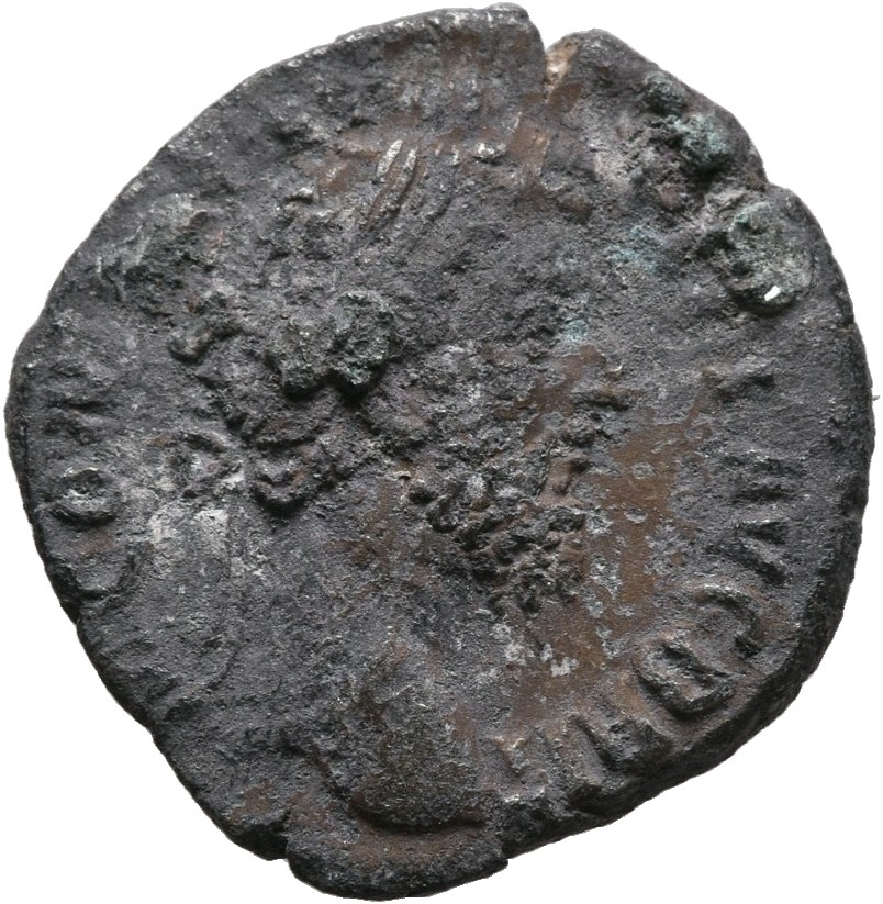 RIC III Commodus 180 Commodus obverse, Head of Commodus, laureate, right