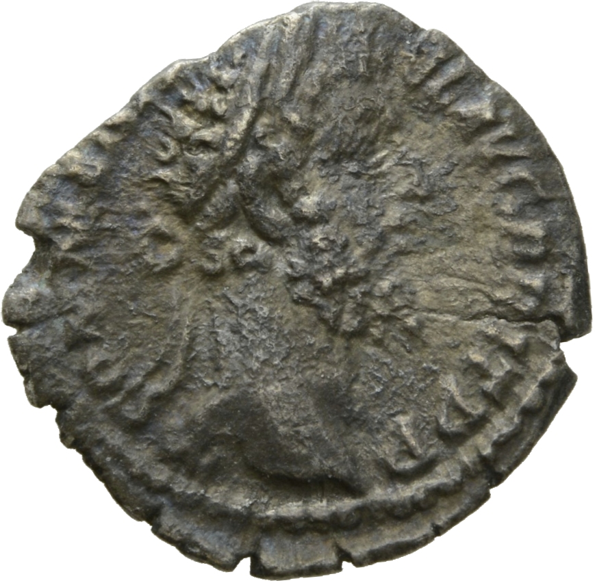 RIC III Commodus 186 Commodus obverse, Head of Commodus, laureate, right