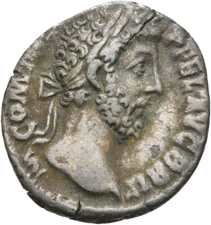 RIC III Commodus 192 Commodus obverse — Head of Commodus, laureate, right