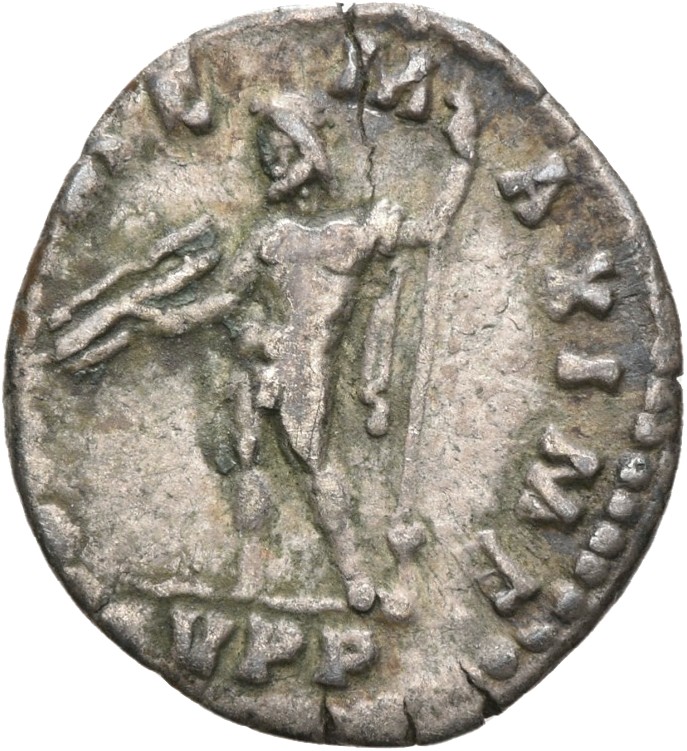 RIC III Commodus 192 Commodus reverse — Jupiter, nude, standing left, holding thunderbolt in right hand and sceptre in lef...