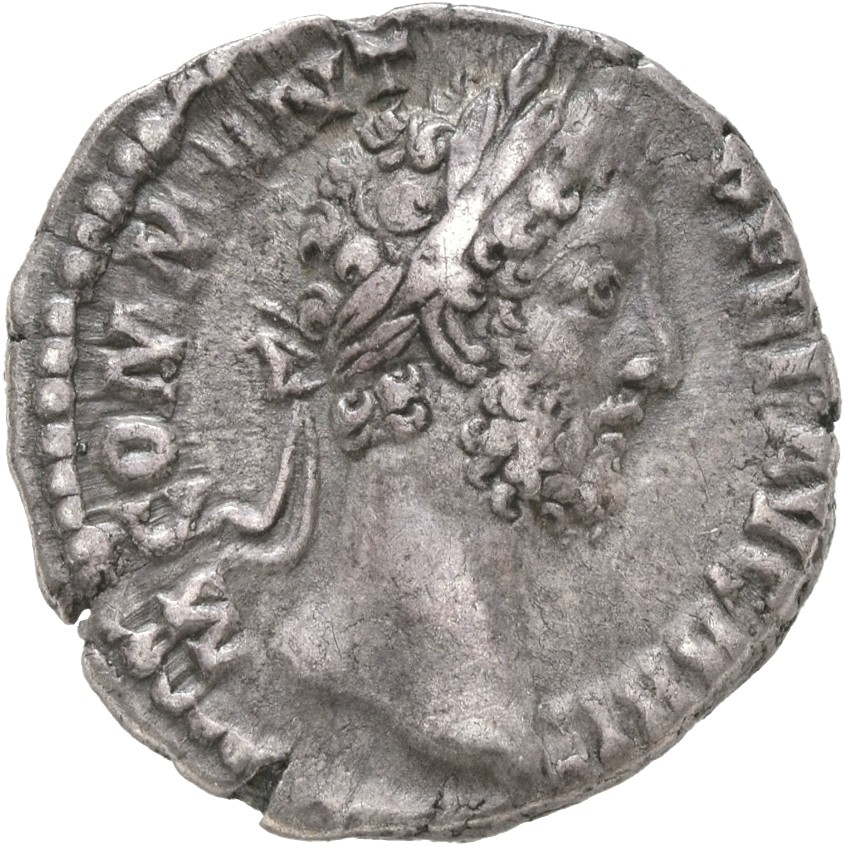 RIC III Commodus 194 Commodus obverse, Head of Commodus, laureate, right