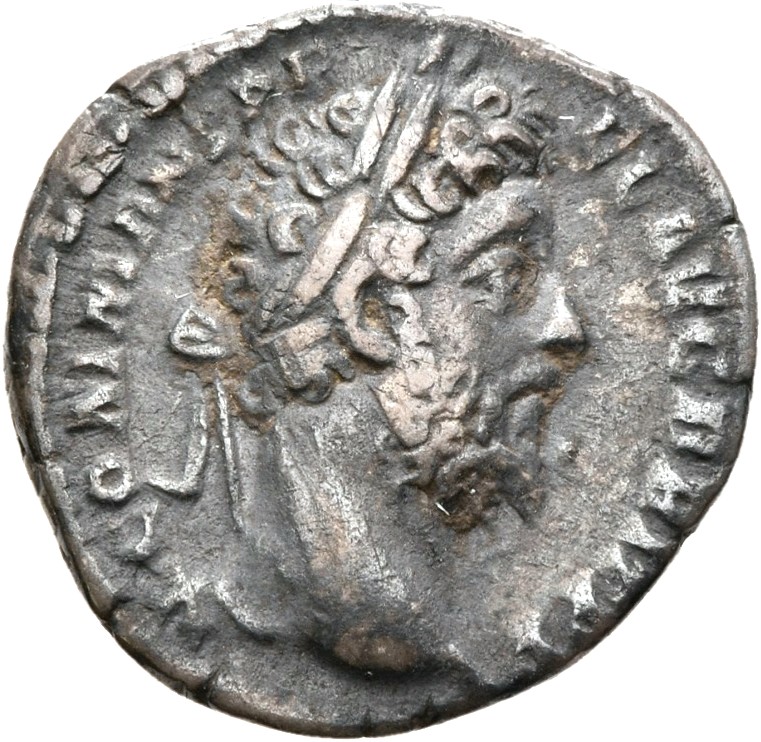 RIC III Commodus 198A Commodus obverse, Head of Commodus, laureate, right