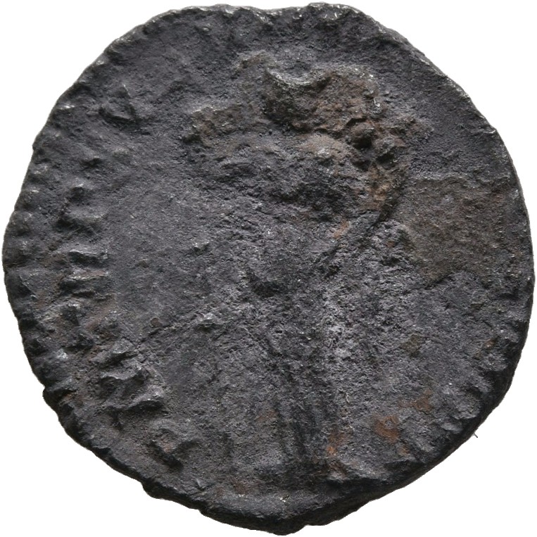 RIC III Commodus 233 Commodus reverse, Fides Militum, standing left, holding standard in right hand and cornucopiae in lef...