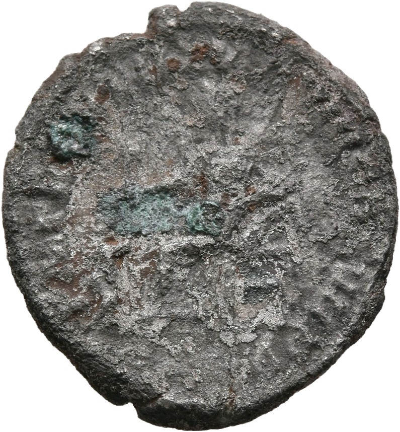RIC III Commodus 236 Commodus reverse, Pietas, veiled, draped, standing left, extending right hand to child and holding tr...