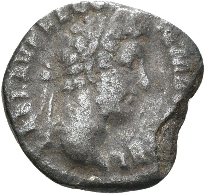 RIC III Commodus 237 Commodus obverse, Head of Commodus, laureate, right