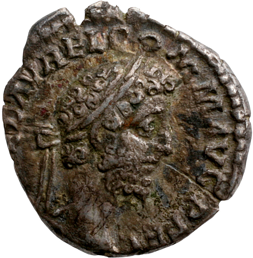 RIC III Commodus 240 Commodus obverse, Head of Commodus, laureate, right