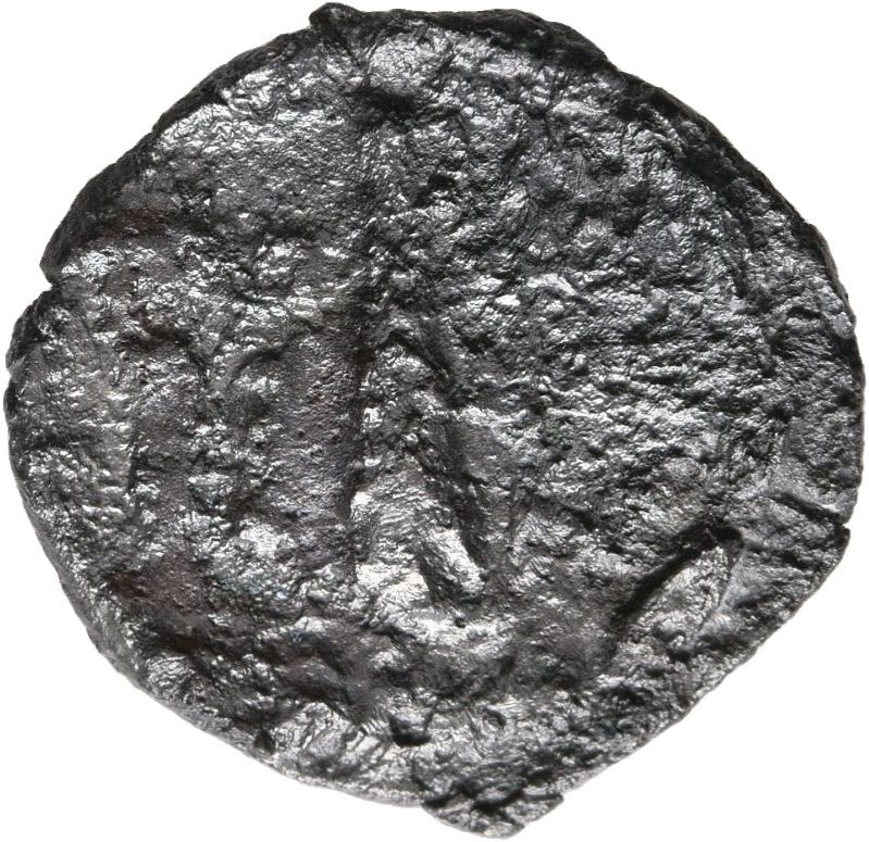 RIC III Commodus 251 (denarius) Commodus reverse, Club of Hercules with legend to either side in 3 lines within wreath