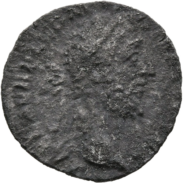 RIC III Commodus 261 (denarius) Commodus obverse, Head of Commodus, laureate, right