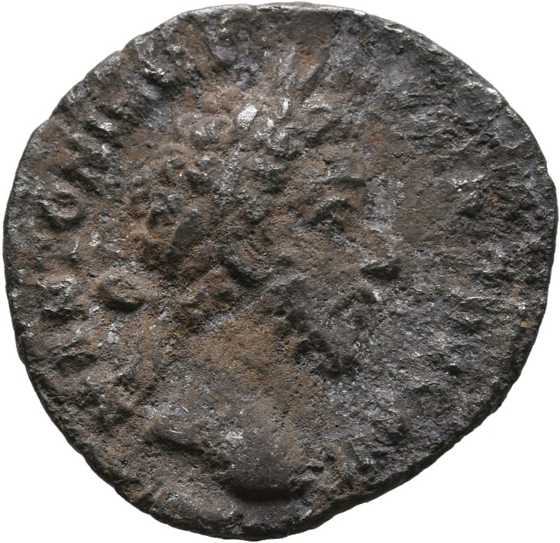 RIC III Commodus 26b Commodus obverse, Head of Commodus, laureate, right