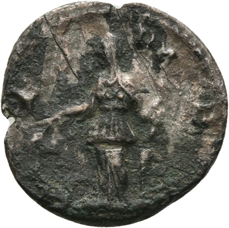 RIC III Commodus 276 Commodus reverse, Ceres, draped, standing left, holding corn-ears in right hand and torch in left hand