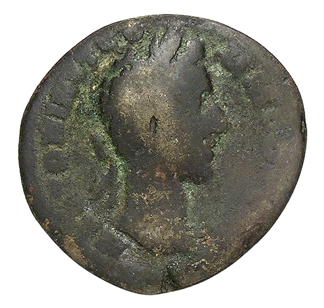 RIC III Commodus 28 Commodus obverse, Head of Commodus, laureate, right