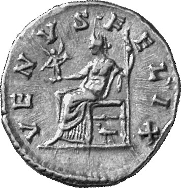 RIC III Commodus 287 Commodus reverse, Venus, draped, seated left, holding Victory in extended right hand and sceptre in l...