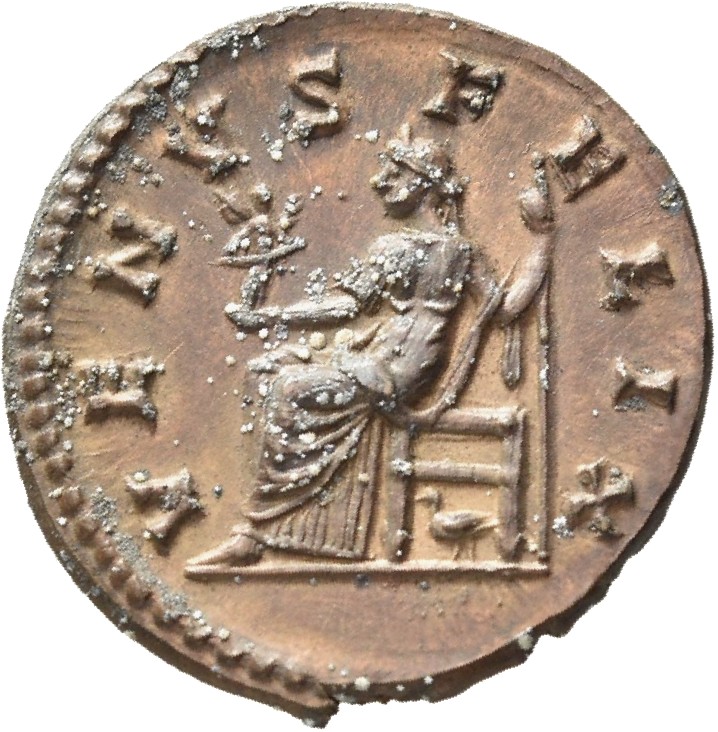 RIC III Commodus 288 Commodus reverse, Venus, draped, seated left, holding Victory in extended right hand and sceptre in l...