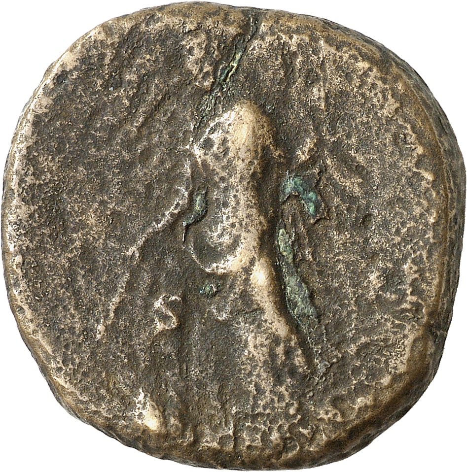 RIC III Commodus 301a Commodus reverse, Providentia, draped, standing left, holding wand in right hand over globe on groun...