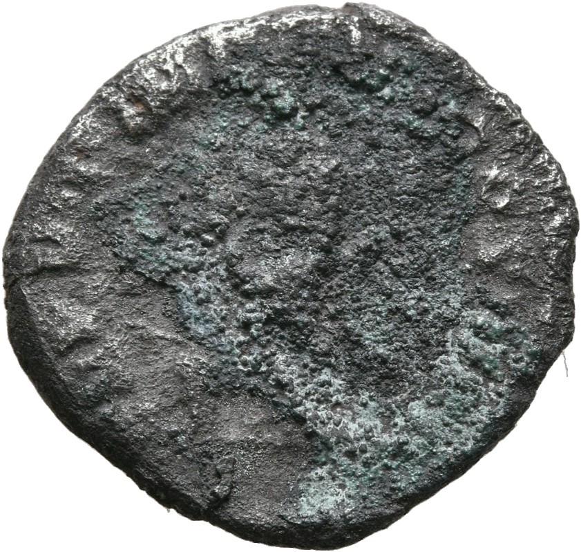 RIC III Commodus 33a Commodus reverse, Salus, draped, standing left, feeding out of patera in right hand snake coiled roun...