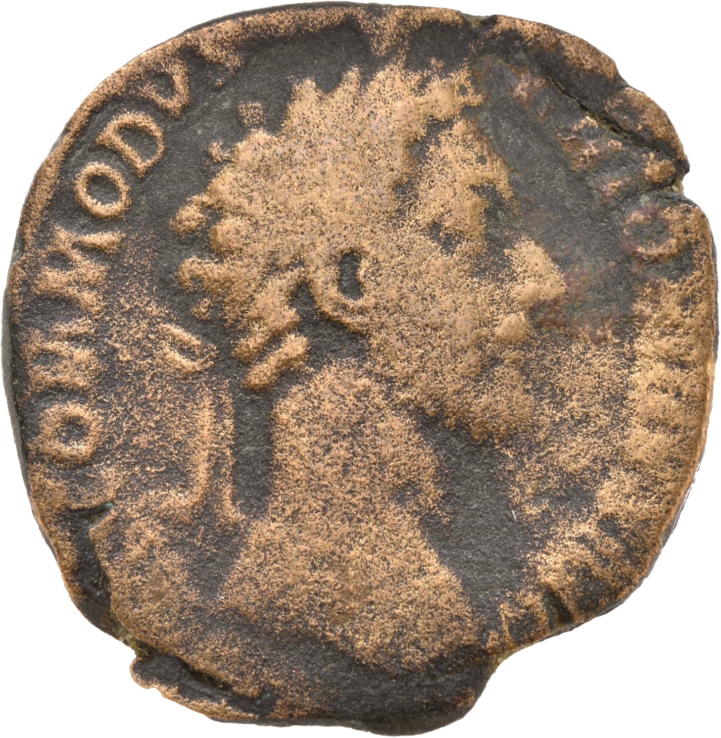 RIC III Commodus 341 Commodus obverse, Bust of Commodus, laureate, cuirassed, right
