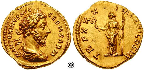 RIC III Commodus 358 Commodus obverse, Head of Commodus, radiate, right