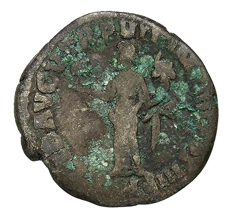 RIC III Commodus 36b Commodus reverse, Liberalitas, draped, standing left, holding abacus in right hand and cornucopiae in...