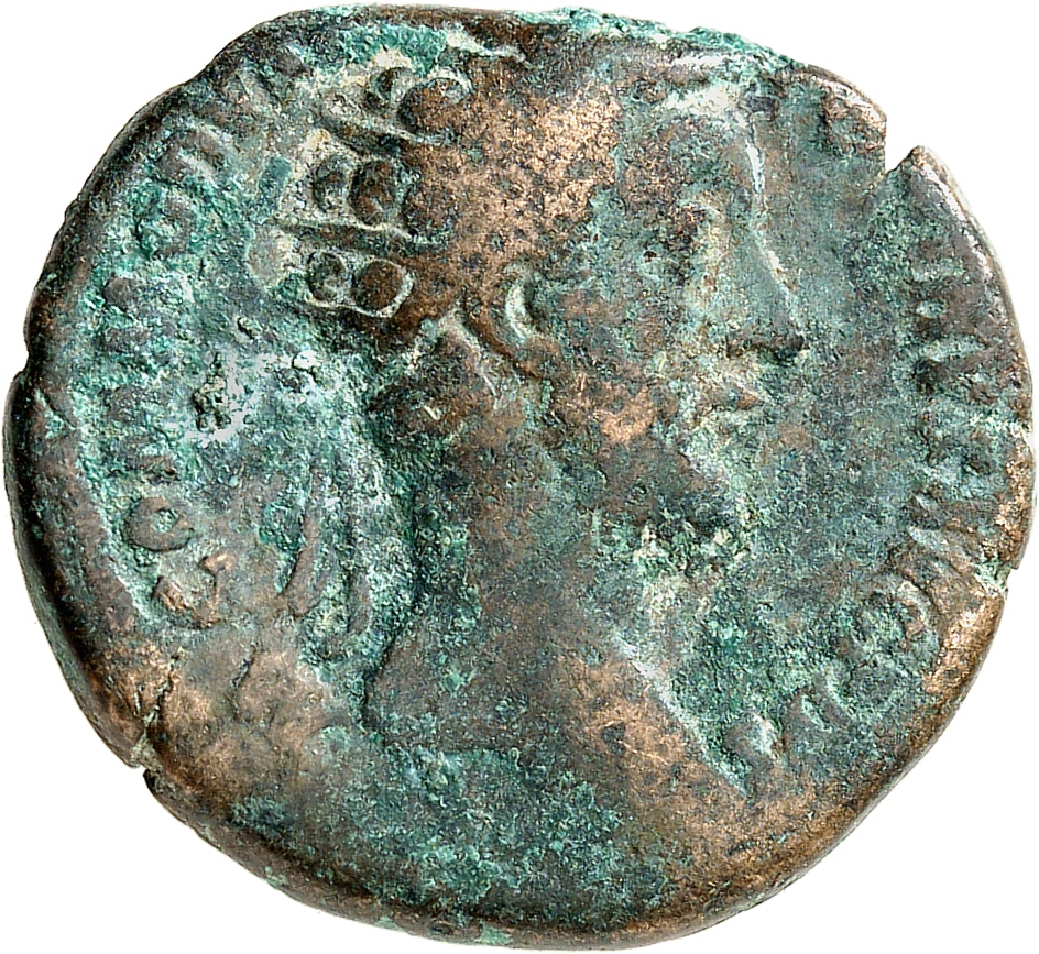 RIC III Commodus 419 Commodus obverse, Head of Commodus, radiate, right