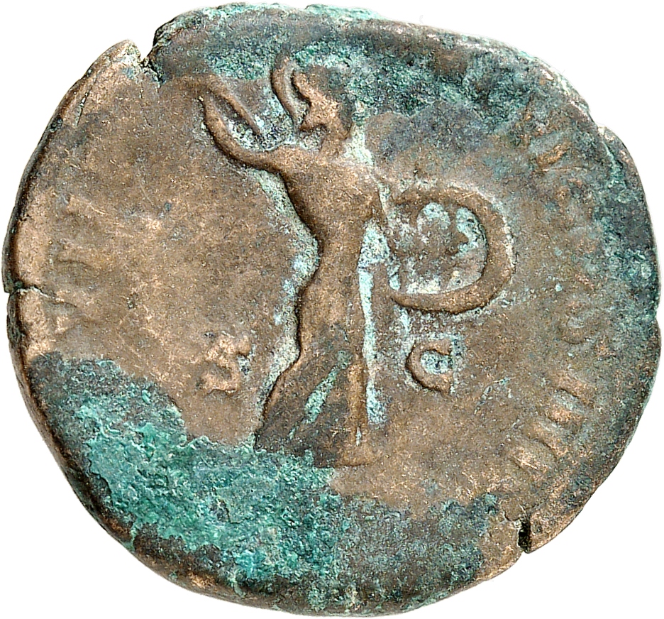RIC III Commodus 419 Commodus reverse, Minerva, helmeted, draped, advancing right, brandishing javelin in right hand and h...
