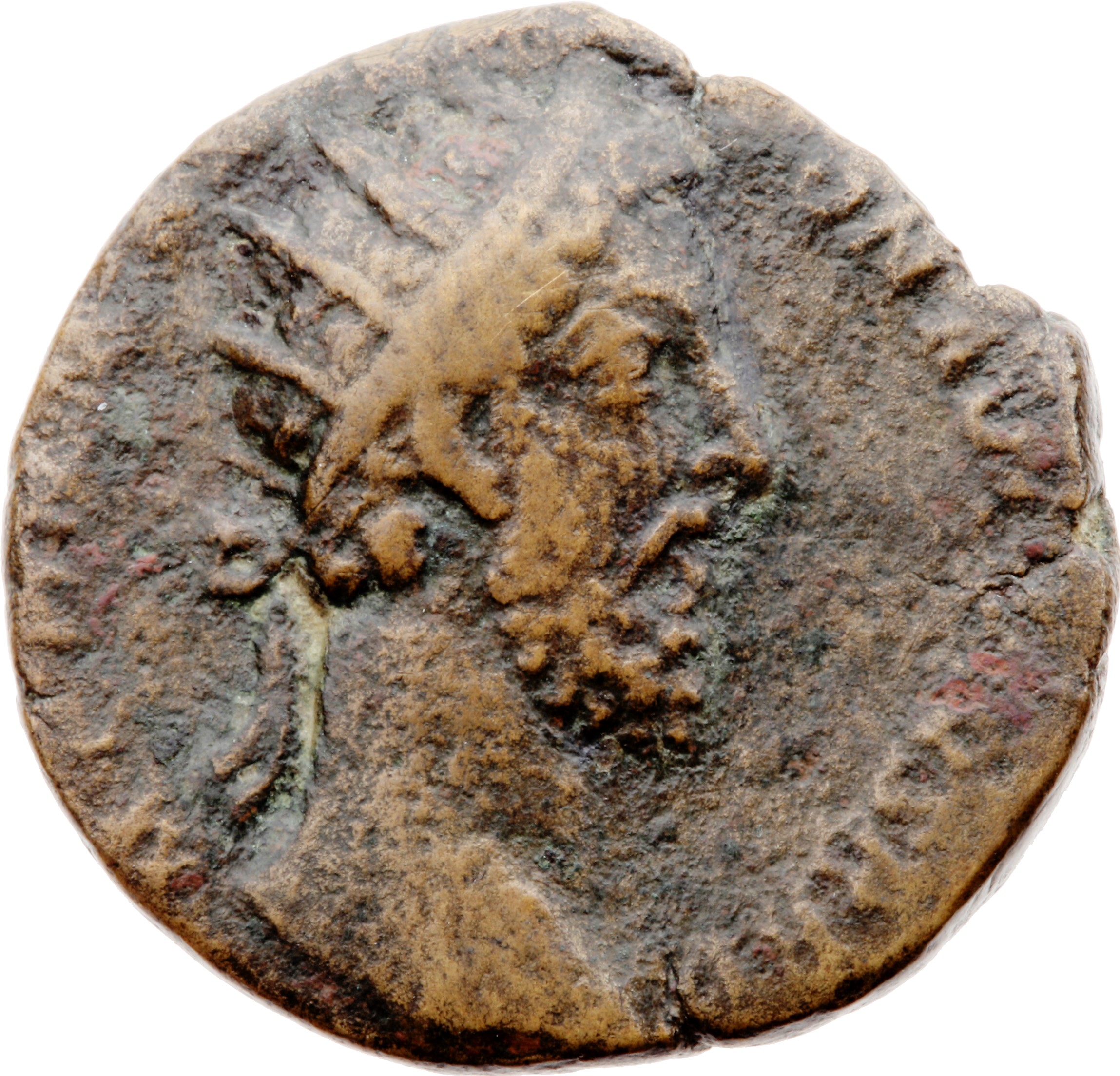 RIC III Commodus 422 Commodus obverse, Head of Commodus, radiate, right
