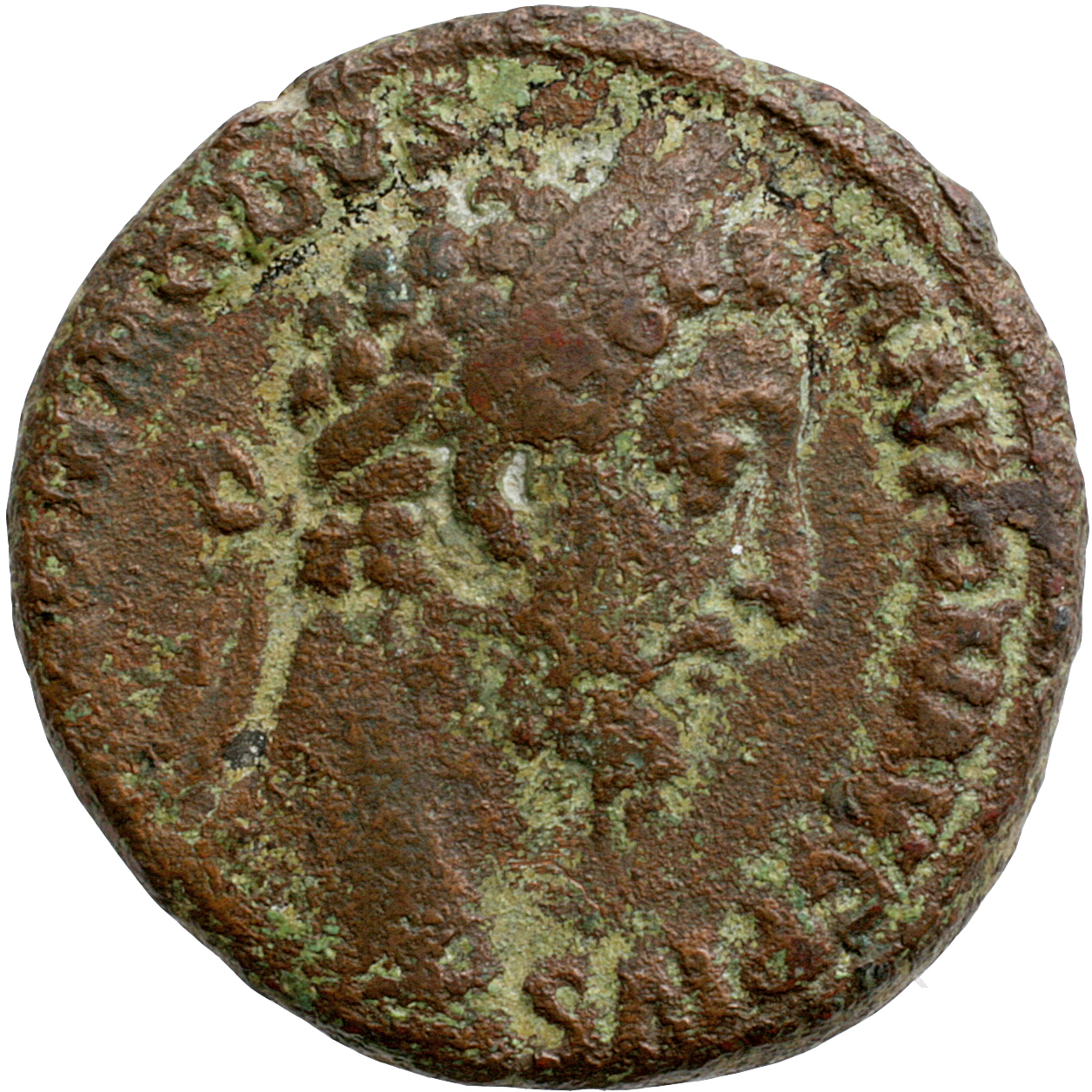 RIC III Commodus 427 Commodus obverse, Head of Commodus, laureate, right