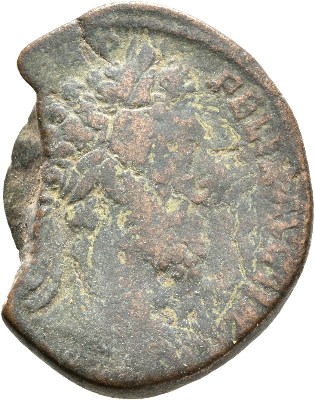 RIC III Commodus 448 Commodus obverse, Head of Commodus, laureate, right