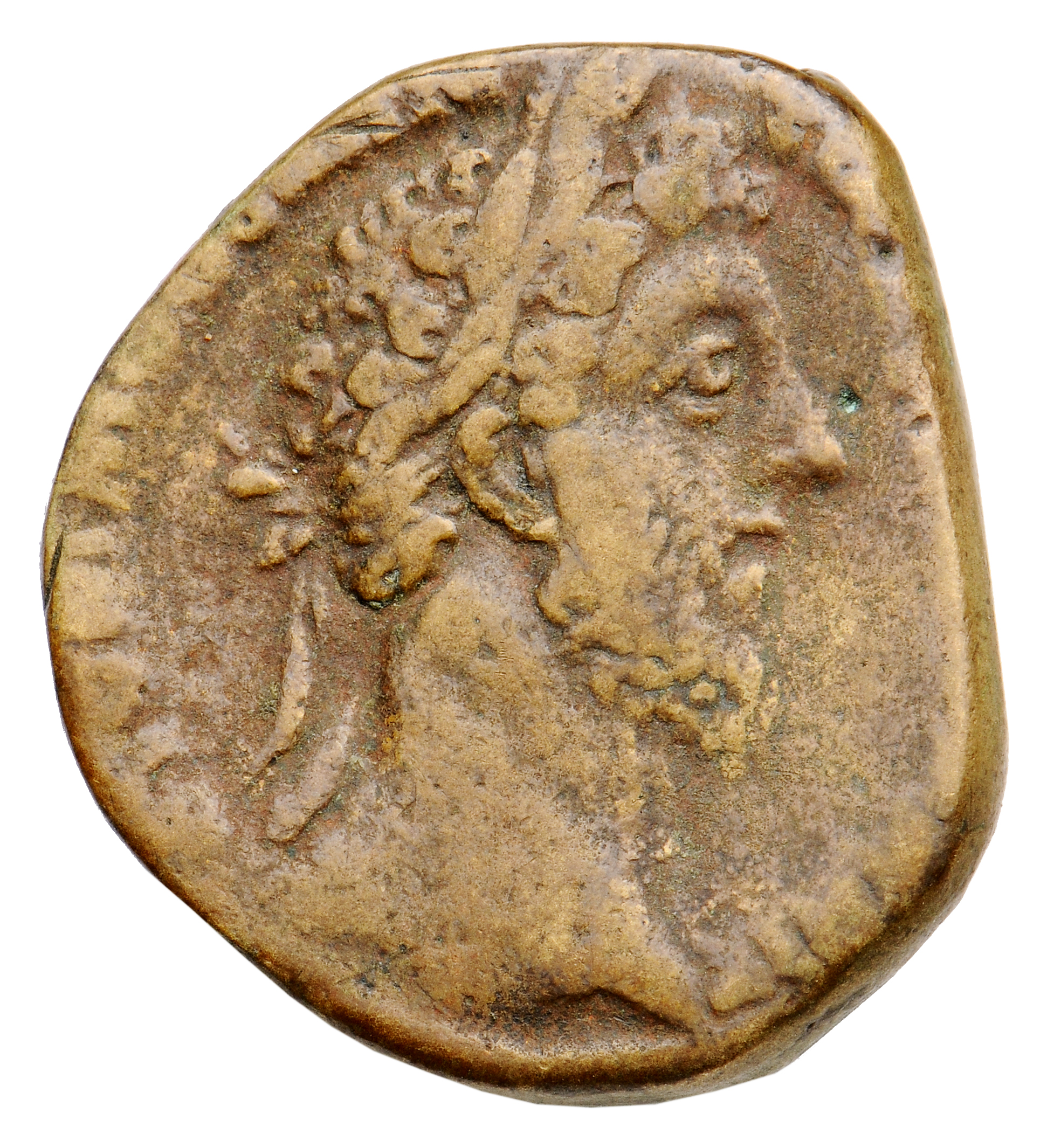 RIC III Commodus 452 Commodus obverse, Head of Commodus, laureate, right