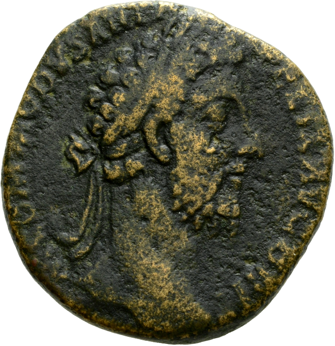RIC III Commodus 463 Commodus obverse, Head of Commodus, laureate, right